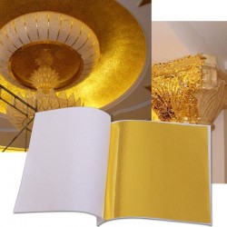 8 - 14 cm - foil paper sheets - gold - silver - home - art craft - decoration - 100 pieces