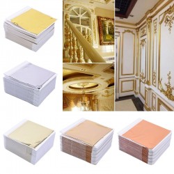 8 - 14 cm - foil paper sheets - gold - silver - home - art craft - decoration - 100 pieces