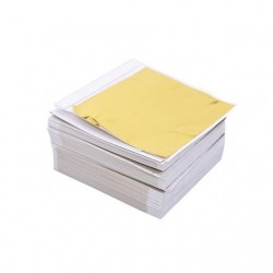 8 - 14 cm - foil paper sheets - gold - silver - home - art craft - decoration - 100 pieces