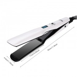3D rotating professional hair straightener - fast heating - wide heating plate - LCD screen