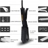 Hair straightener with temperature control - tourmaline ceramic - wet / dry hairHair straighteners