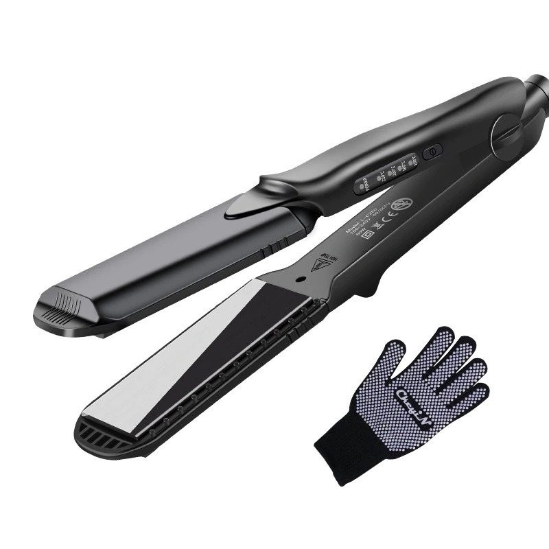 4 in 1 - hair straightener / curler with interchangeable waved platesHair straighteners 4 in 1 - hair straightener / curler with interchangeable waved platesHair straighteners