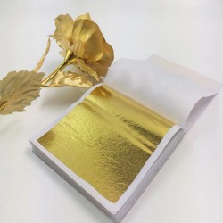 8 - 14 cm - foil paper sheets - gold - silver - home - art craft - decoration - 100 pieces