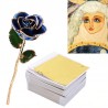 8 - 14 cm - foil paper sheets - gold - silver - home - art craft - decoration - 100 pieces