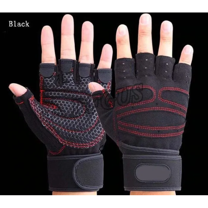 Half finger gym gloves - weight lifting - training - fitness