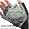Gym padded gloves - anti-slip silicone grip -with wrist wrap