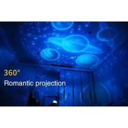 Projetor de céu estrelado romântico - luz noturna LED - Universo - Constellation - Terra - Lua - rotativa