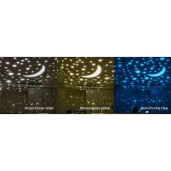 Projetor de céu estrelado romântico - luz noturna LED - Universo - Constellation - Terra - Lua - rotativa