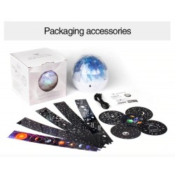 Romantic starry sky projector - LED night light - Universe - Constellation - Earth - Moon - rotatableLights & lighting