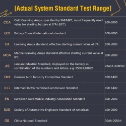 AB101 - 12V - 100 to 2000 CCA - car battery tester - diagnostic toolDiagnosis
