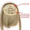 Synthetic hair fringe - with clip - volumising - extension - wig