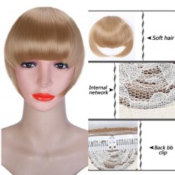 Synthetic hair fringe - with clip - volumising - extension - wig