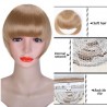 Synthetic hair fringe - with clip - volumising - extension - wig