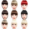 Synthetic hair fringe - with clip - volumising - extension - wig