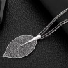 Big crystal leaf pendant - necklaceNecklaces