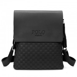 POLO - crossbody de couro / saco de ombro - design xadrez
