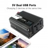 1000W - DC 12V para AC 220V - inversor duplo USB mini - adaptador de carregamento - conversor de tensão do carro