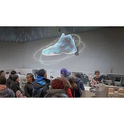 384 LED - 3D fan - 2 arms - hologram projector - advertising display - HiFi - remote