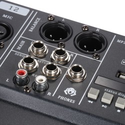 120S-USB - 12 channels - audio mixer - mixing console - 48V Phantom power