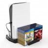 PS5 - 3 in 1 DE/UHD host - multifunctional charging base - cooling fan - game discs storageAccessories