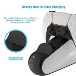 DualSense PS5 Wireless Controller - dual USB charging dock - LED indicatorAccessories