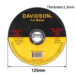 Metal stainless steel cutting discs - cutting / grinding - polishing - for angle grinder wheel - 125mm - 5 - 50 pieces