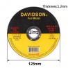 Metal stainless steel cutting discs - cutting / grinding - polishing - for angle grinder wheel - 125mm - 5 - 50 pieces