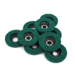 Nylon fiber flap polishing wheel disc - 180 grit - for angle grinder - wood / metal buffing - 115mm