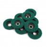 Nylon fiber flap polishing wheel disc - 180 grit - for angle grinder - wood / metal buffing - 115mm