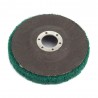 Nylon fiber flap polishing wheel disc - 180 grit - for angle grinder - wood / metal buffing - 115mm