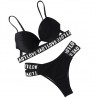 Sexy bikini set - leopard print - LOVE lettersBeachwear