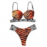 Sexy bikini set - leopard print - LOVE letters