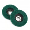 Nylon fiber flap polishing wheel disc - 180 grit - for angle grinder - wood / metal buffing - 115mm