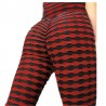 Stretchy long leggings - slimming - with lattice print - fitness - yoga