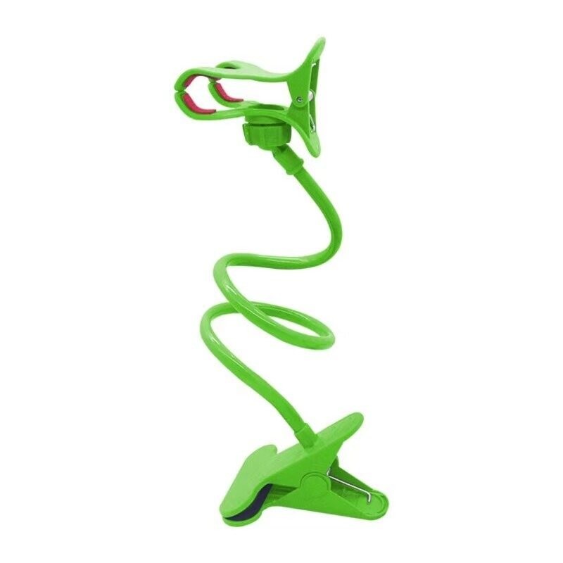Flexible phone holder - adjustable - with clip
