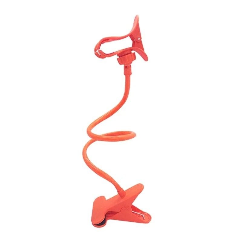 Flexible phone holder - adjustable - with clip
