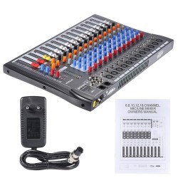120S-USB - 12 channels - audio mixer - mixing console - 48V Phantom power