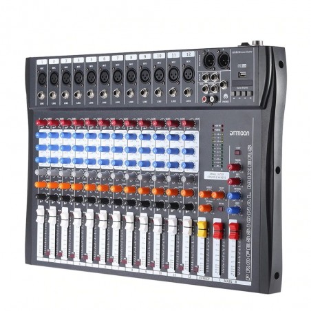 120S-USB - 12 channels - audio mixer - mixing console - 48V Phantom power