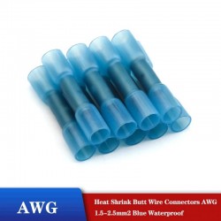 Heat shrink - butt wire connectors - insulated car wire cable terminals - waterproof