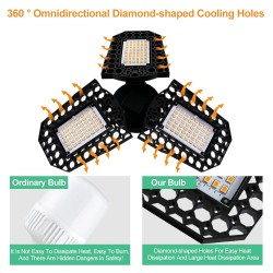 LED bulb - foldable lamp - high power - E27 - 110V - 220V - 40W - 60W - 80WE27