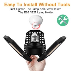 LED bulb - foldable lamp - high power - E27 - 110V - 220V - 40W - 60W - 80WE27