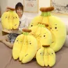 Banana shaped pillow - plush toy - 35cm - 45cm
