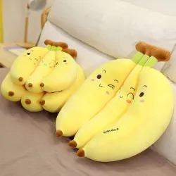 Banana shaped pillow - plush toy - 35cm - 45cm