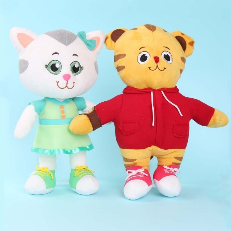 Tiger and kitten - plush dolls - toys - 2 pieces