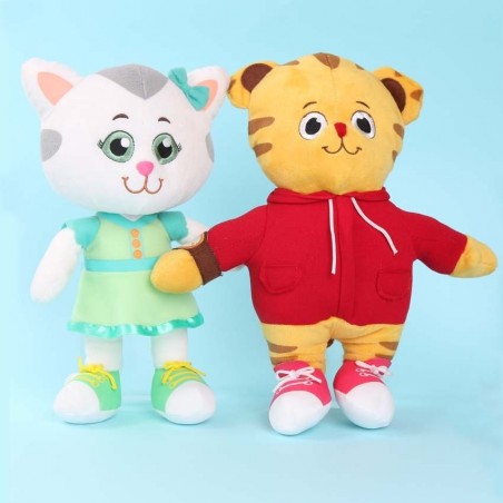 Tiger and kitten - plush dolls - toys - 2 pieces
