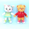 Tiger and kitten - plush dolls - toys - 2 pieces