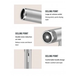 Professional hair dryer- ionic - grey - 220VHair