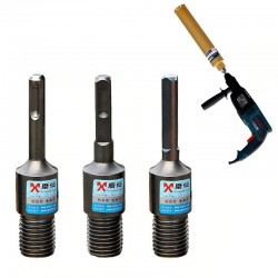 bit de núcleo de diamante - adaptador de broca elétrica - SDS Plus M22 - redondo - quadrado - triângulo