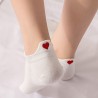Short socks - ankle length - with a heart - unisex