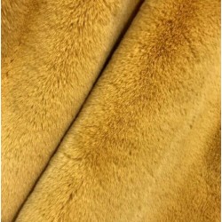 Fashionable fur coat with hoodie